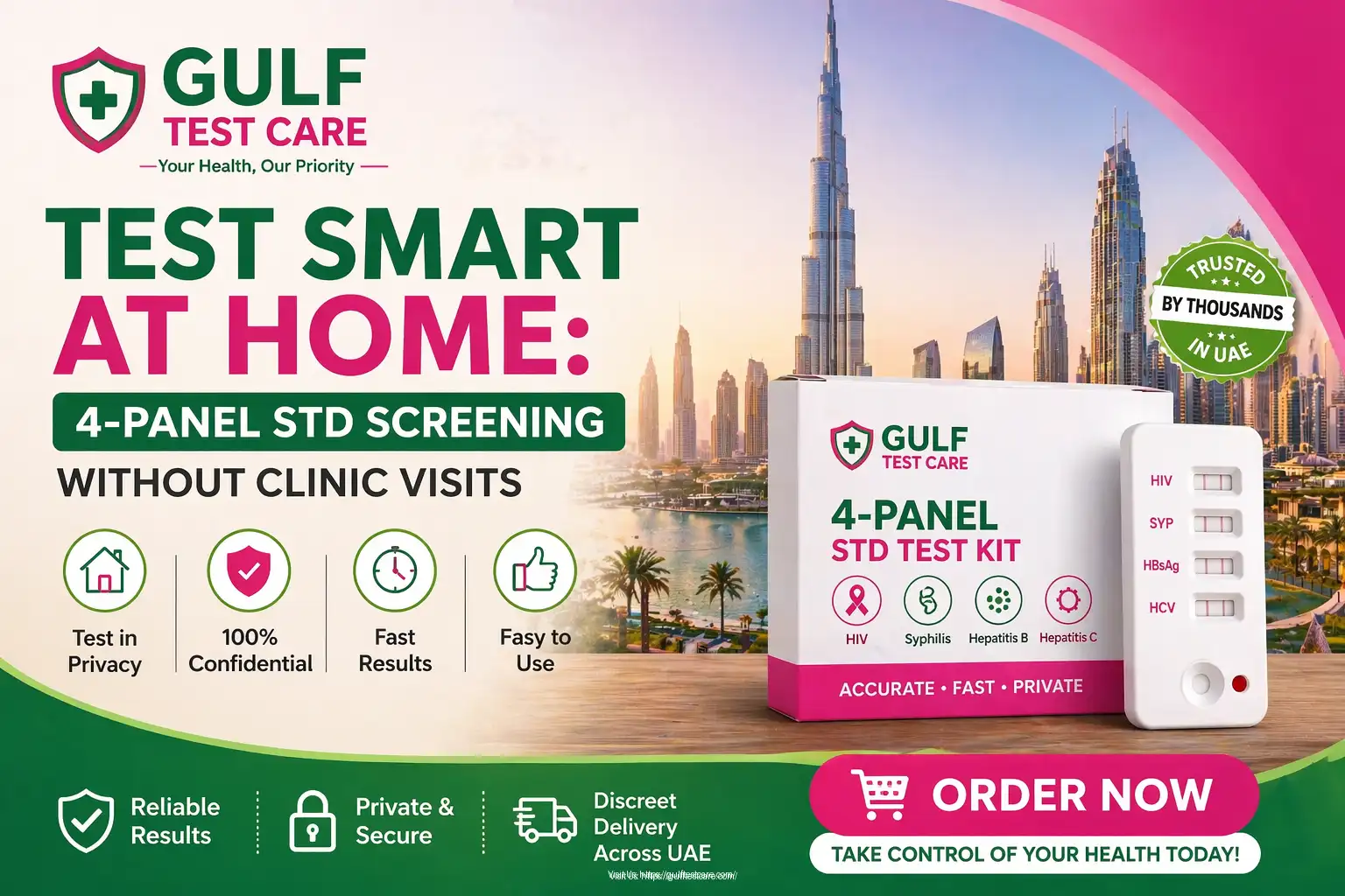 Test Smart at Home: 4-Panel STD Screening Without Clinic Visits