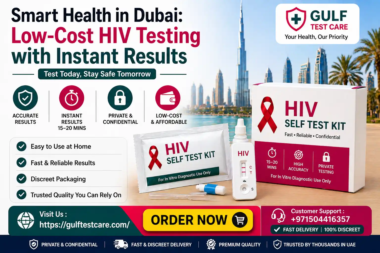 Smart Health in Dubai: Low-Cost HIV Testing with Instant Results