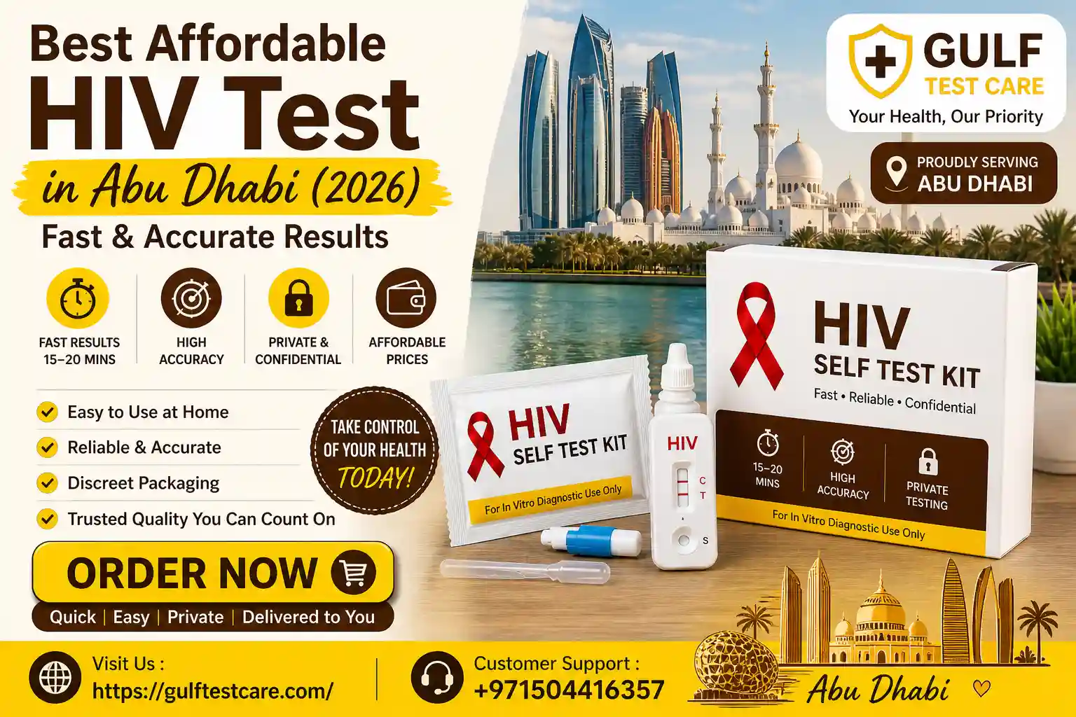 Best Affordable HIV Test in Abu Dhabi (2026) – Fast & Accurate Results