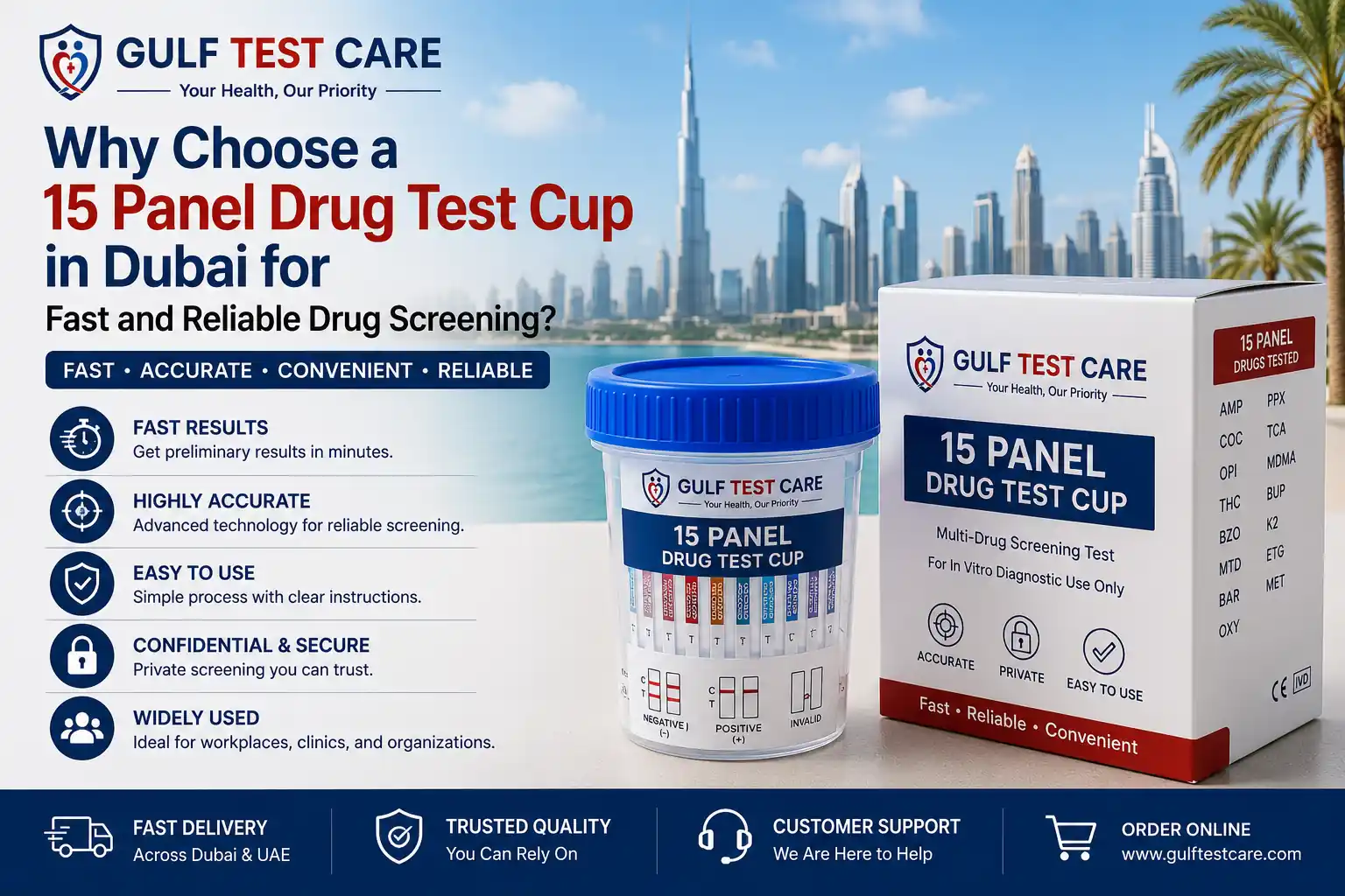 Why Choose a 15 Panel Drug Test Cup in Dubai for Fast and Reliable Drug Screening?