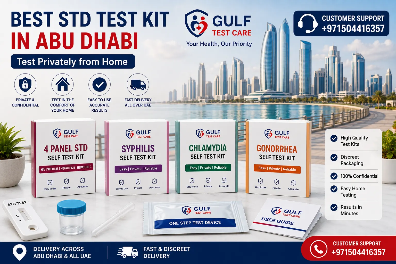 Best STD Test Kit in Abu Dhabi – Test Privately from Home
