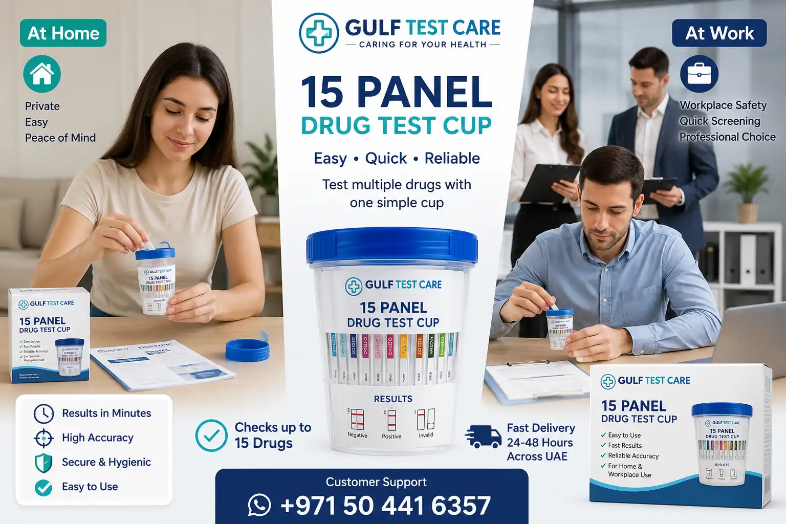Top Benefits of Using a 15 Panel Drug Test Cup in Sharjah at Home or Work