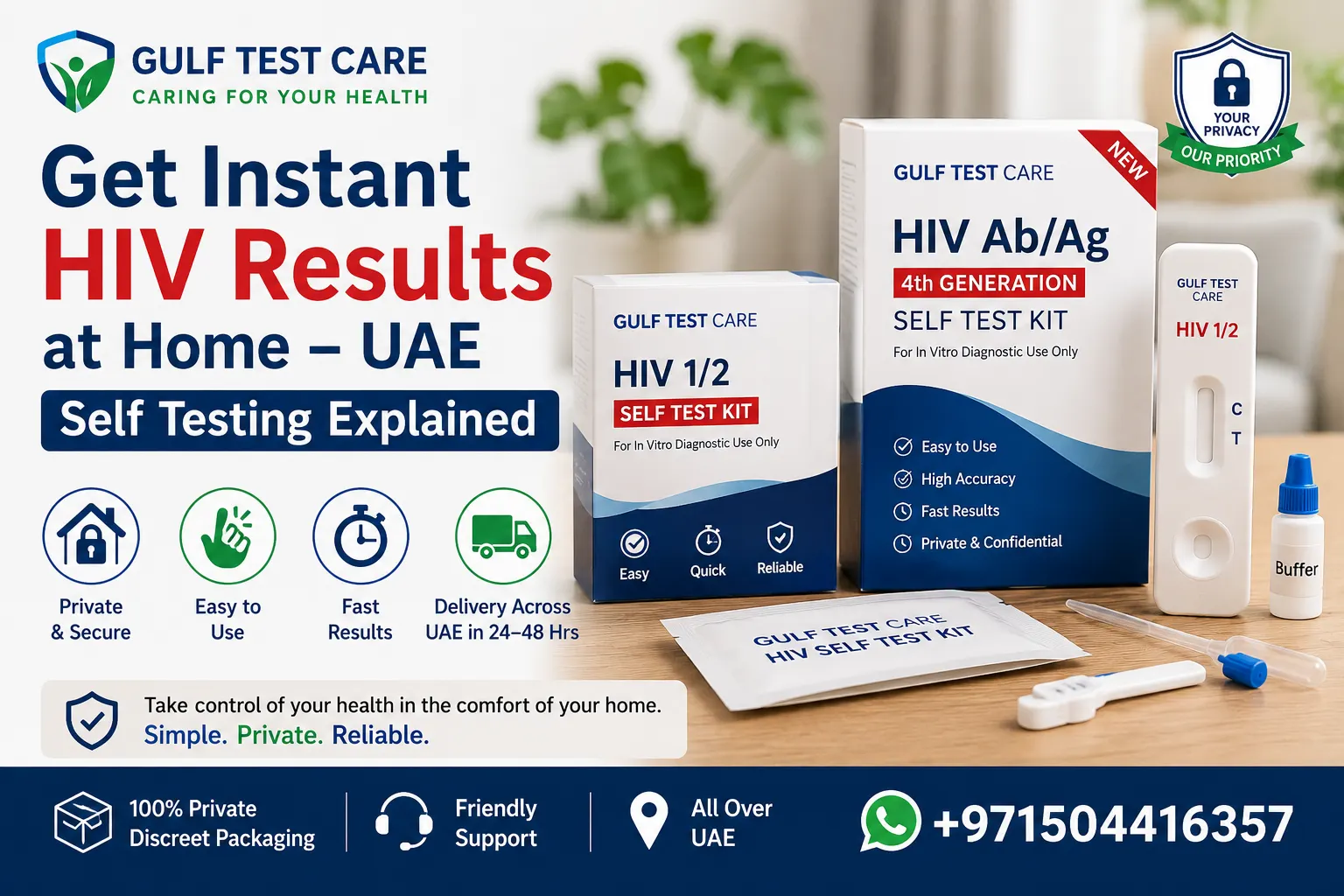 Get Instant HIV Results at Home – UAE Self Testing Explained