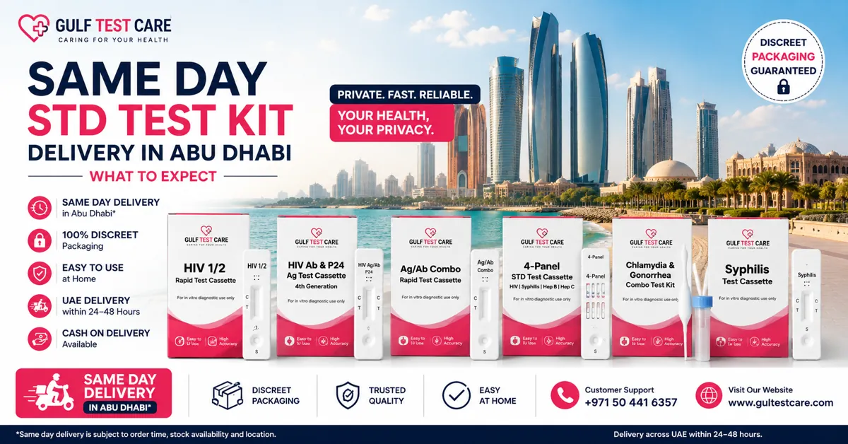 Same Day STD Test Kit Delivery in Abu Dhabi – What to Expect